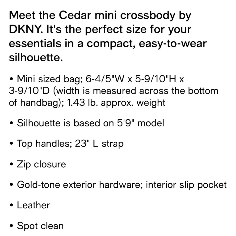 DKNY cedar small satchel